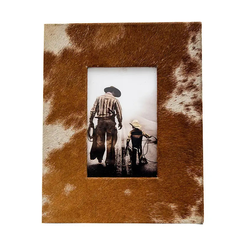 Cowhide 4x6 Picture Frame