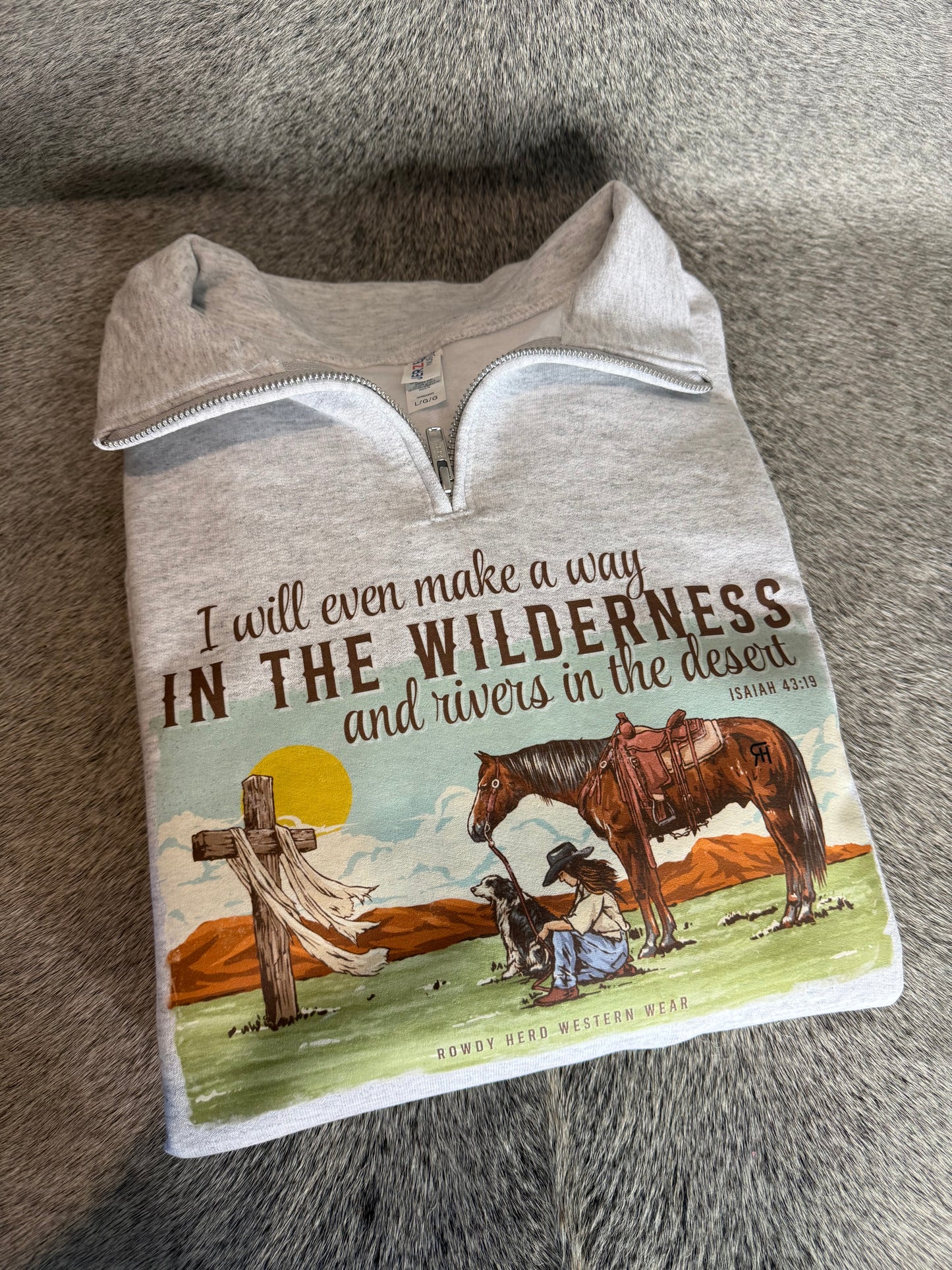 Isaiah 43:19 Praying Cowgirl | Comfort Colors Tee, Gildan Sweatshirt or Hoodie