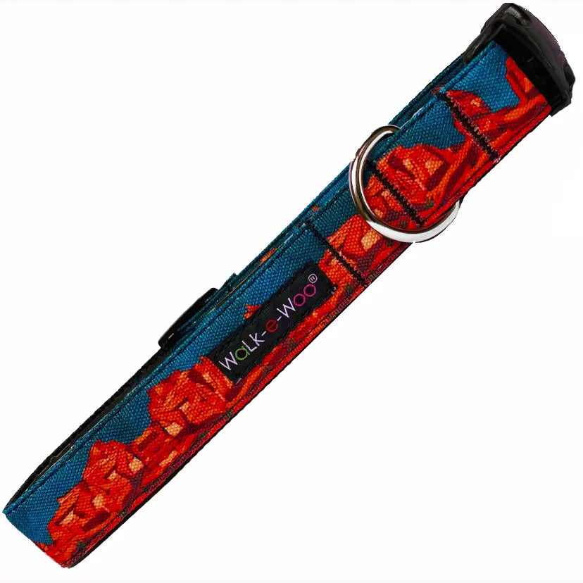 Rockin Red Rock Dog Collar