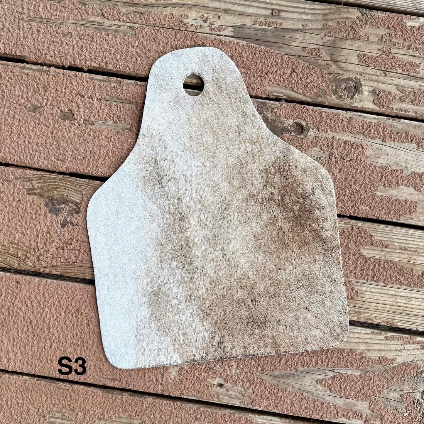 Small Cowhide Cowtag S3