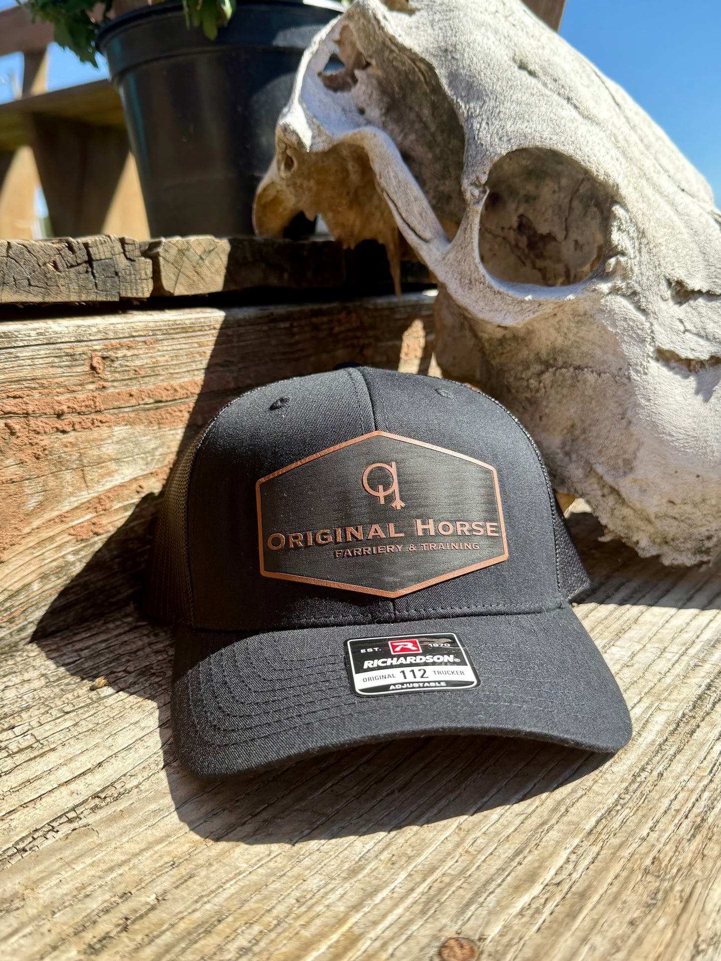 Original Horse Leather Patch Hat