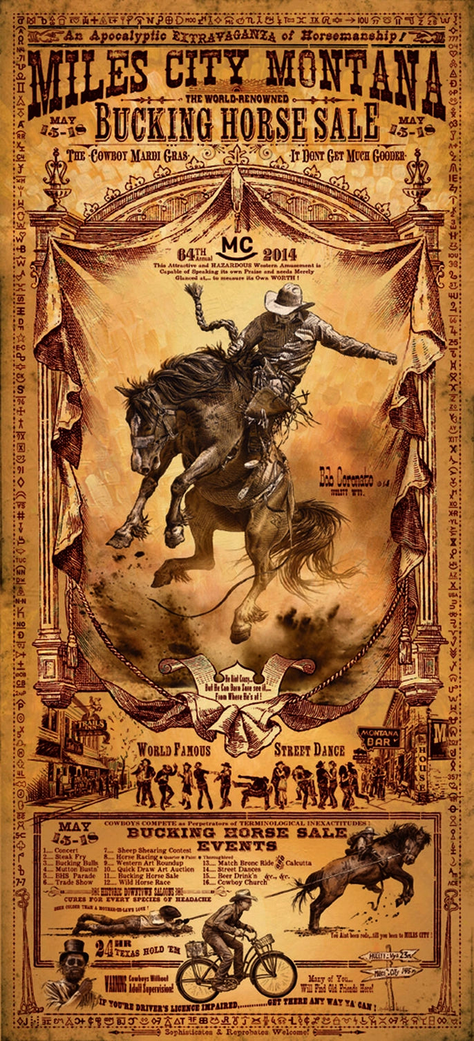 Miles City Montana Sale Poster