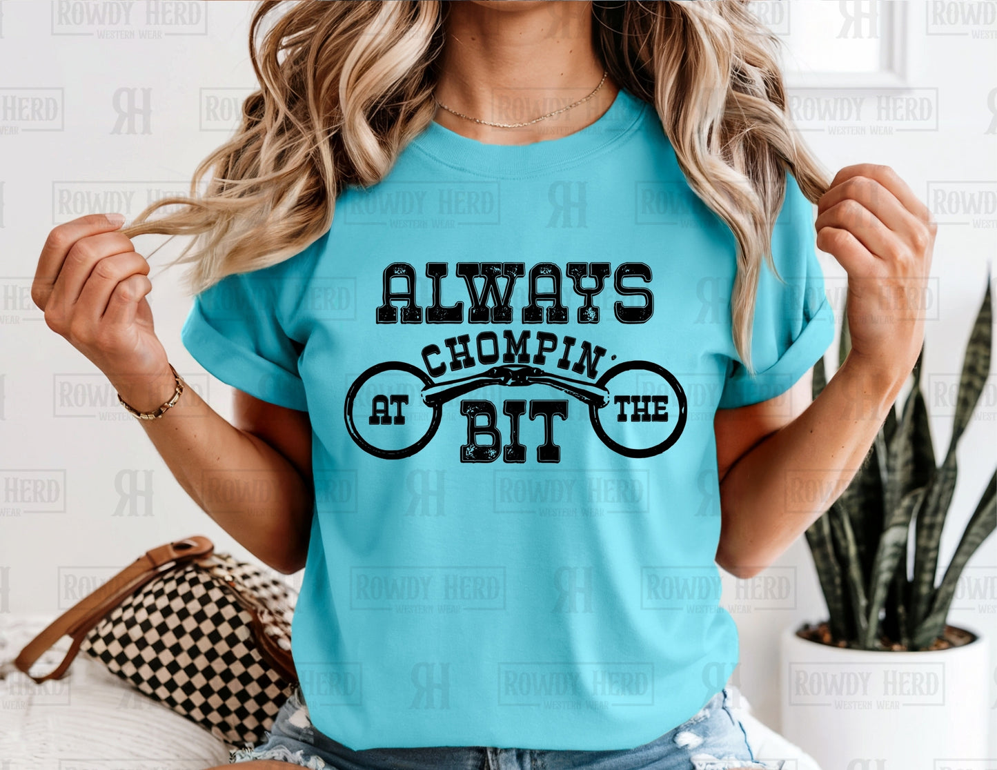 Youth Always Chompin at the Bit | Comfort Colors Tee, Gildan Sweatshirt or Hoodie