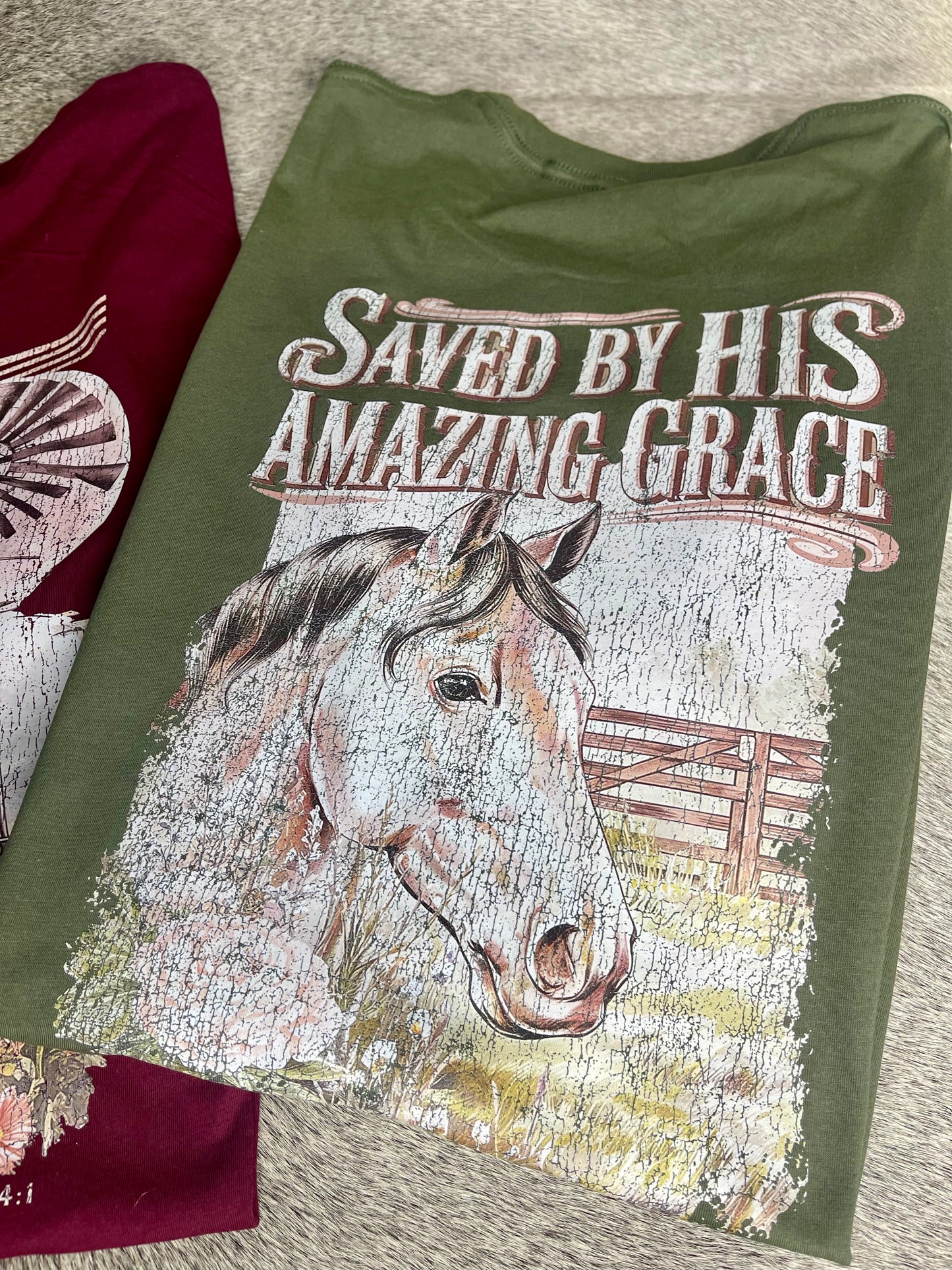 Saved by His Grace T-Shirt | Comfort Colors Tee, Gildan Sweatshirt or Hoodie