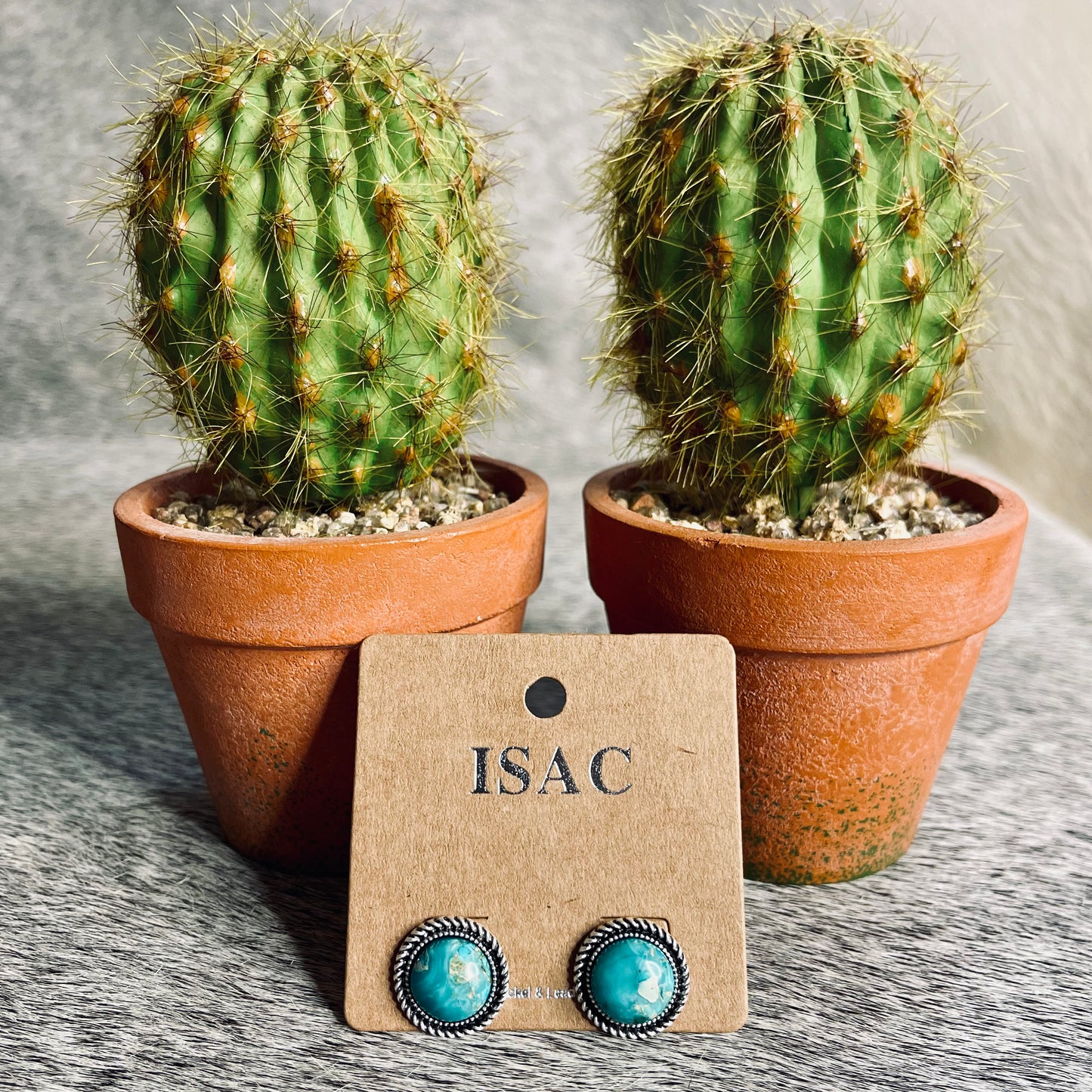 12mm Round Gemstone Studs