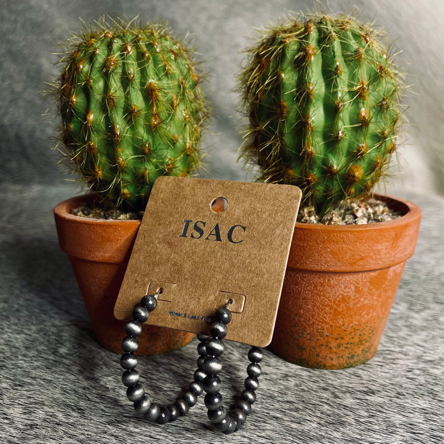 Beaded Hoop Earrings