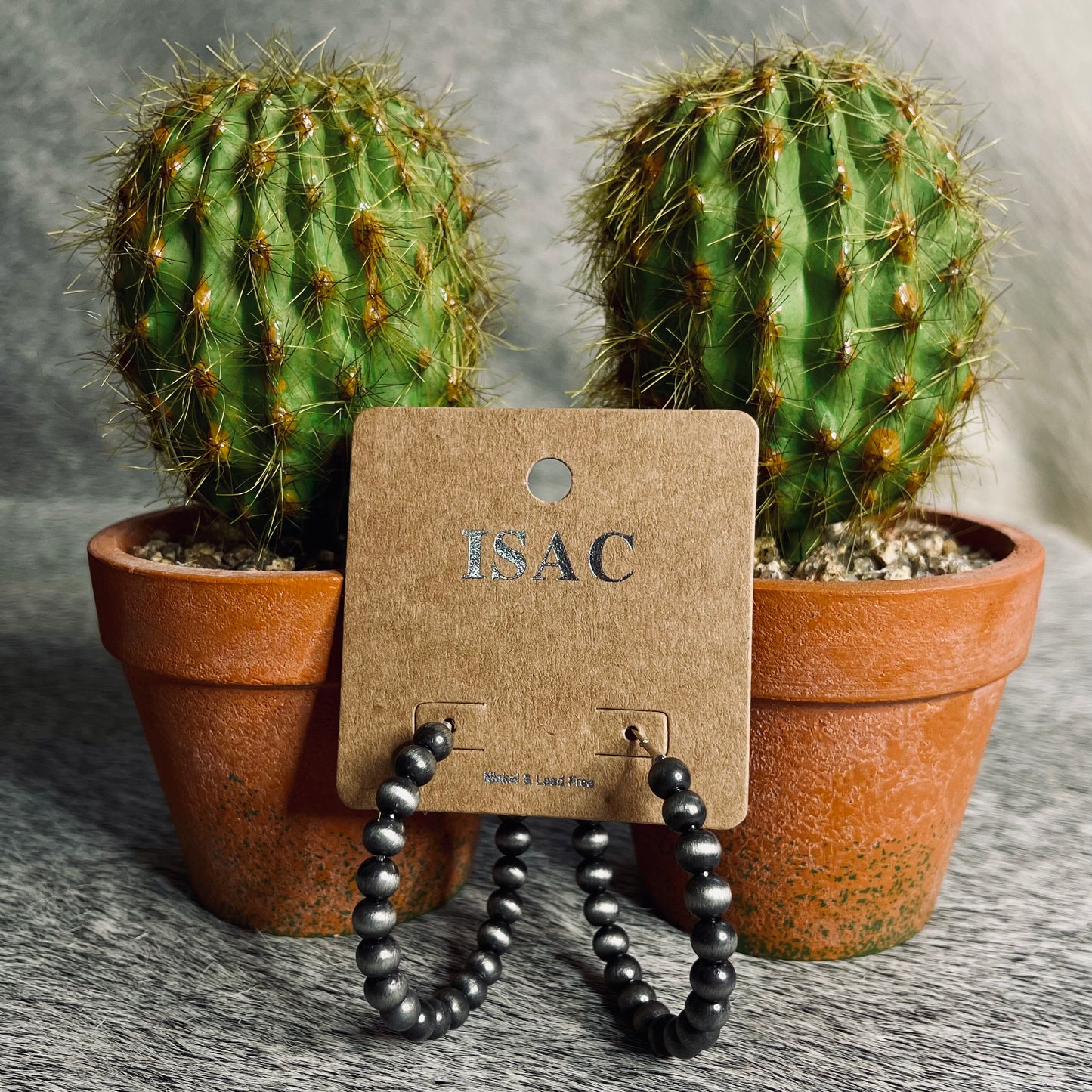 Beaded Hoop Earrings
