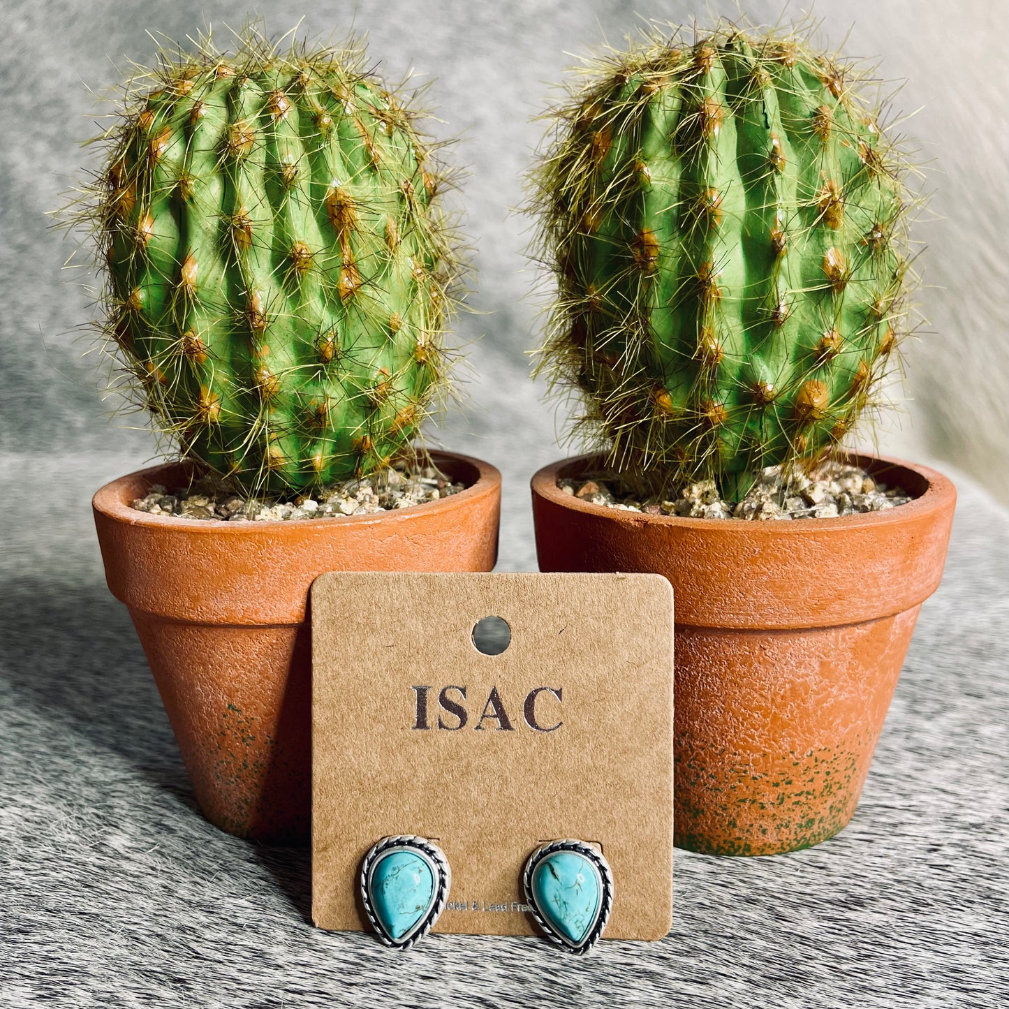 Teardrop Turquoise Studs