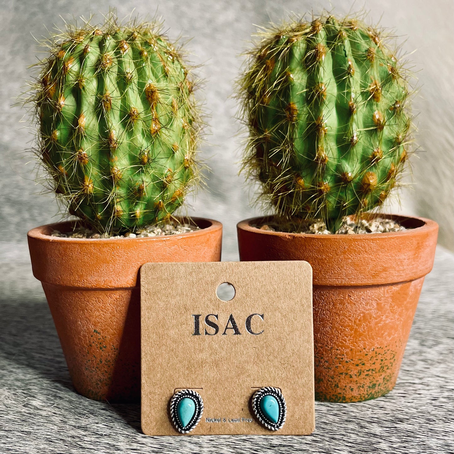 10mm Teardrop Turquoise Studs