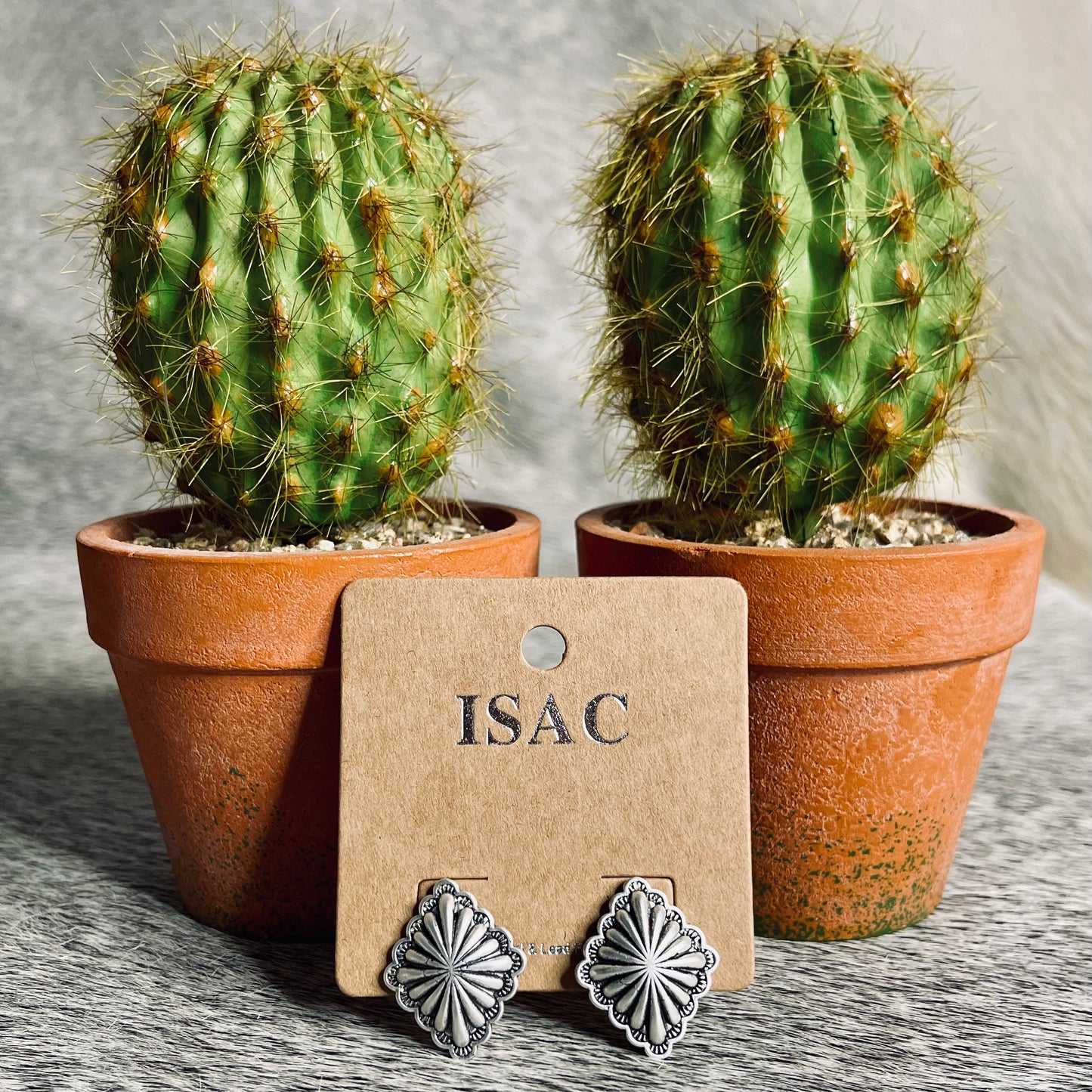 Diamond Concho Studs