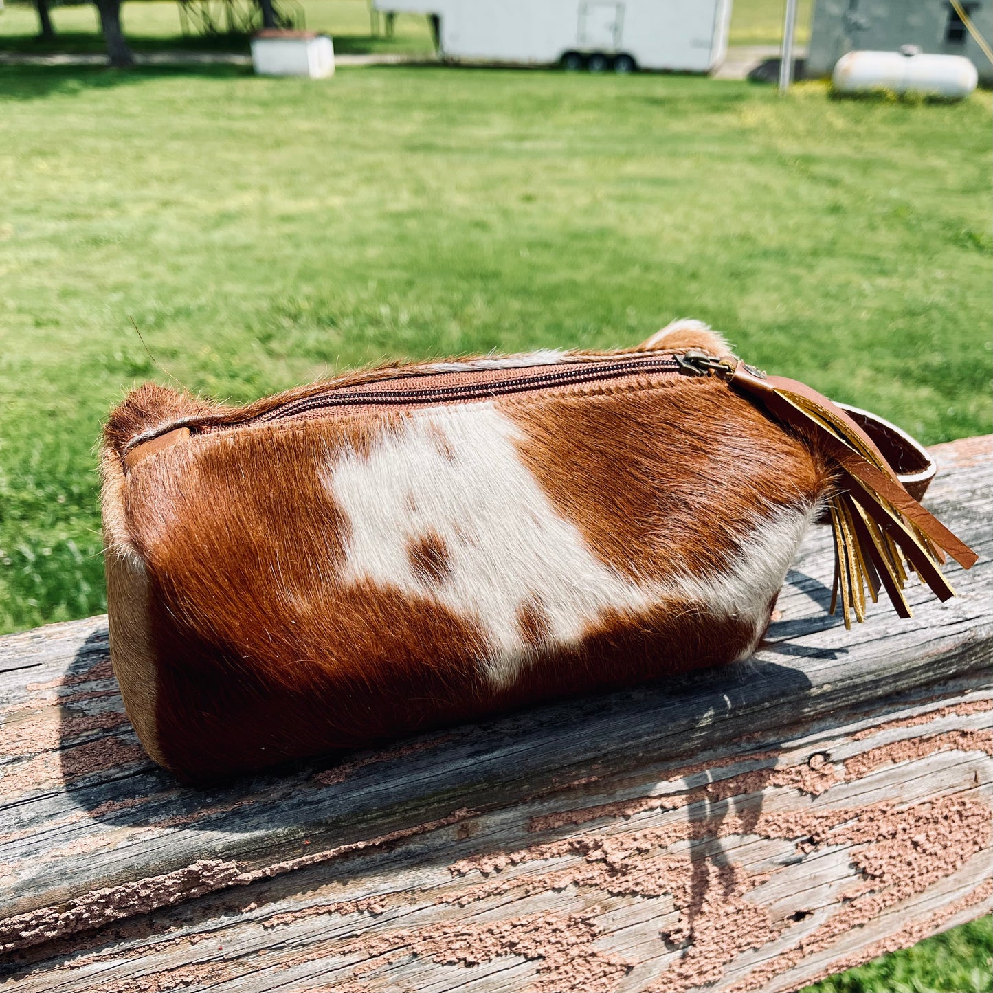 Cowhide Travel Bag