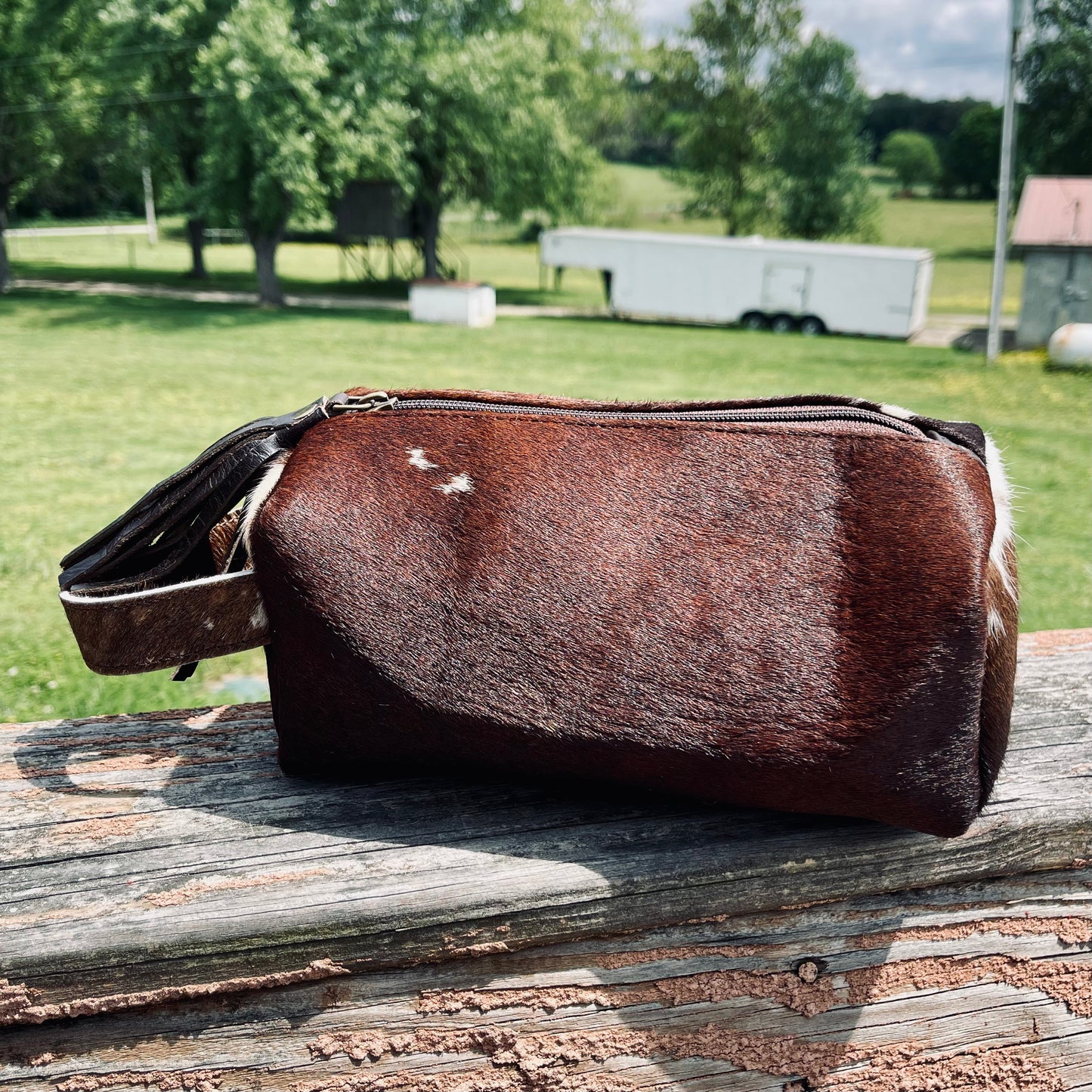 Cowhide Travel Bag