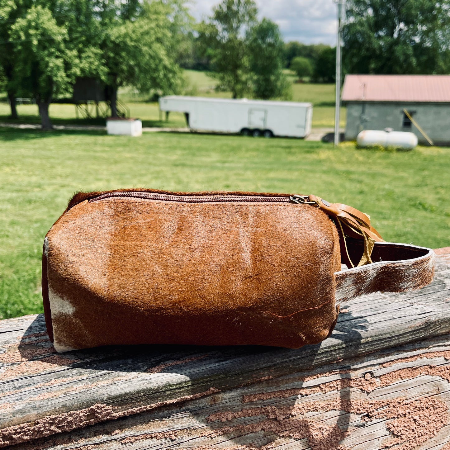 Cowhide Travel Bag