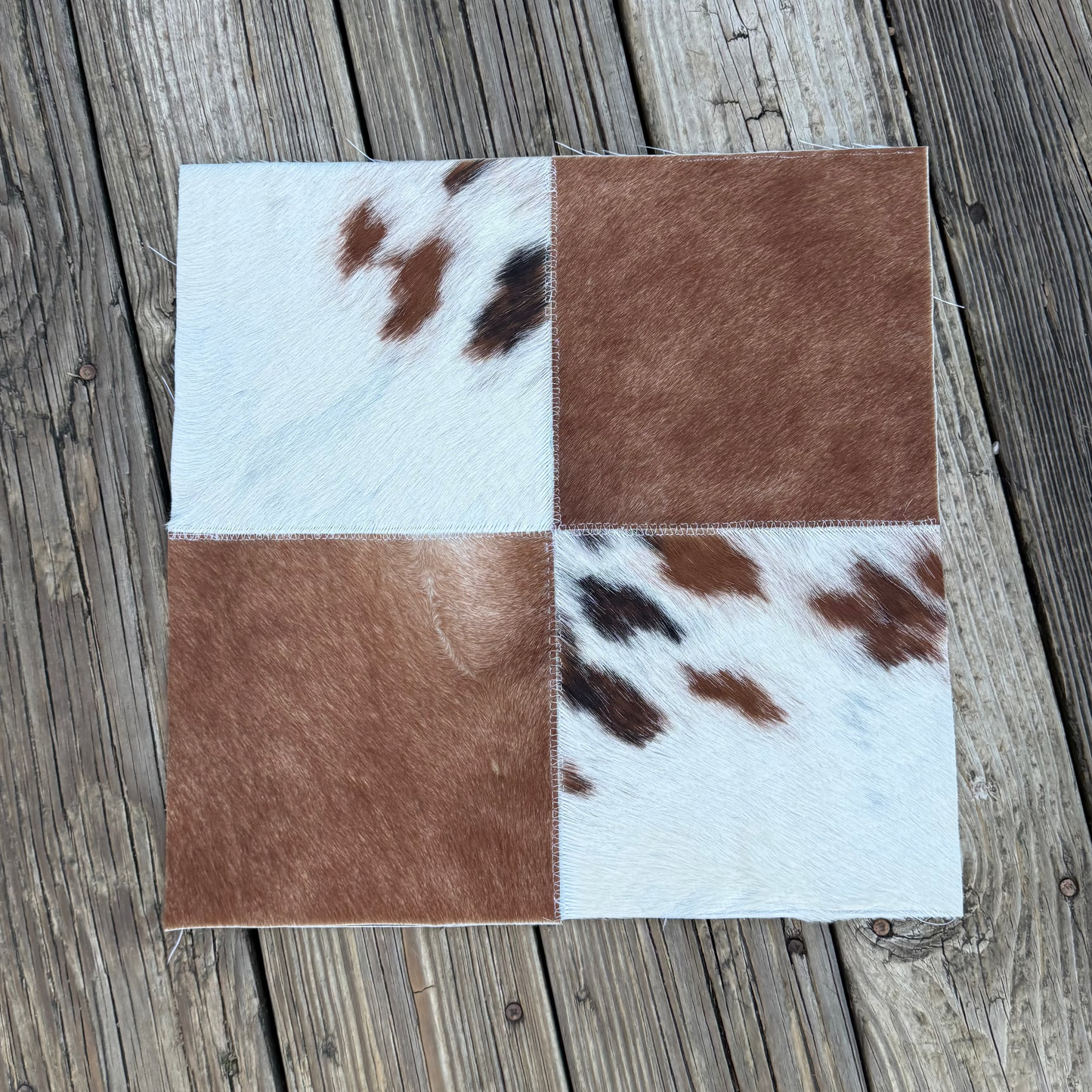 Brown Patchwork Pillow