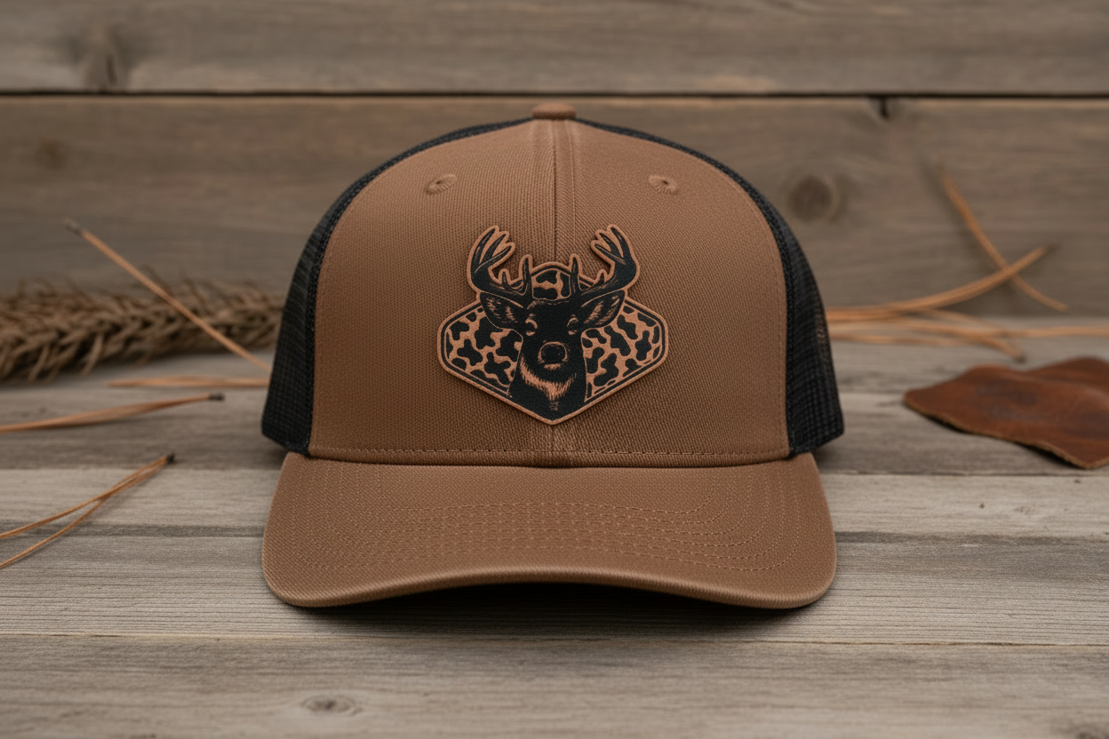 Camo & Whitetail Patch on Richardson Hat