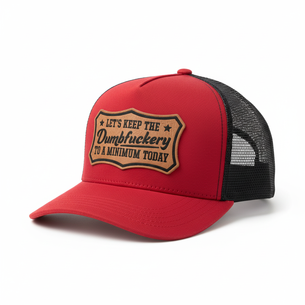 Lets Keep the Dumbfuckery to a Minimum Patch on Richardson Hat