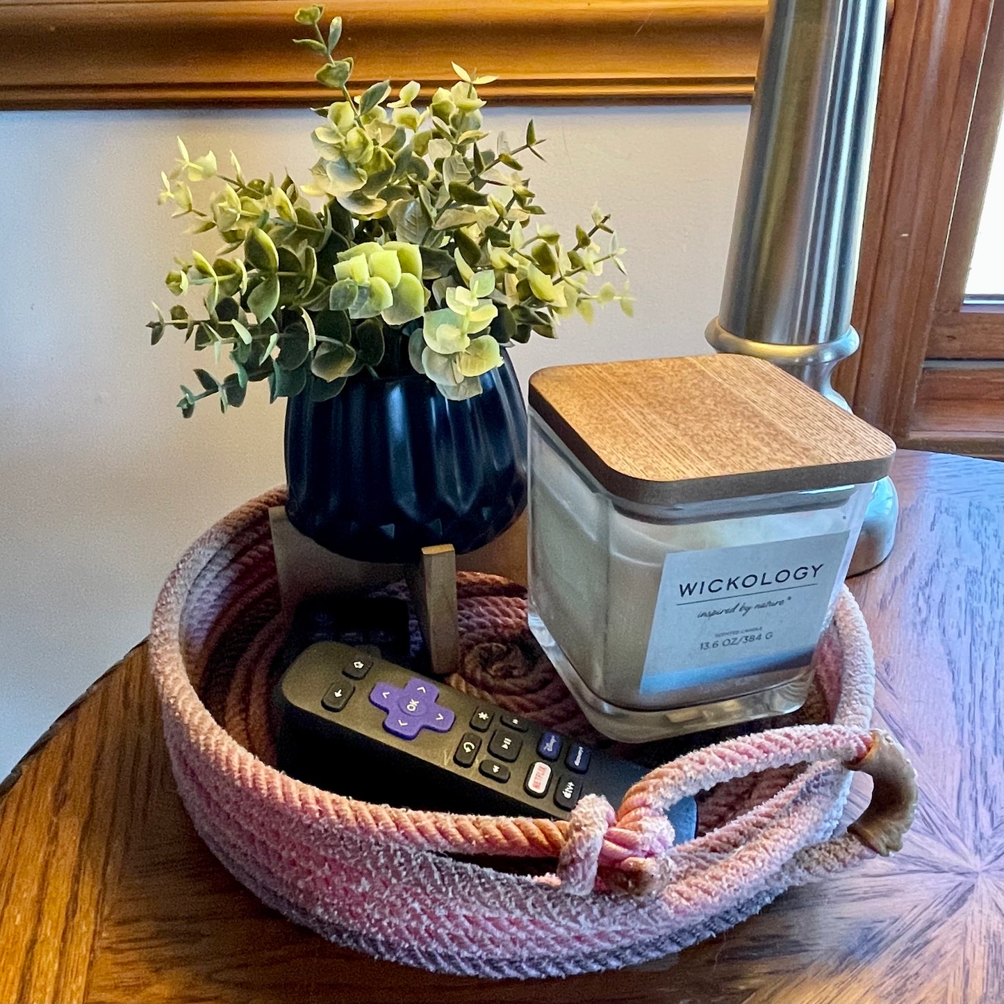 Red Center Piece Rope Bowl
