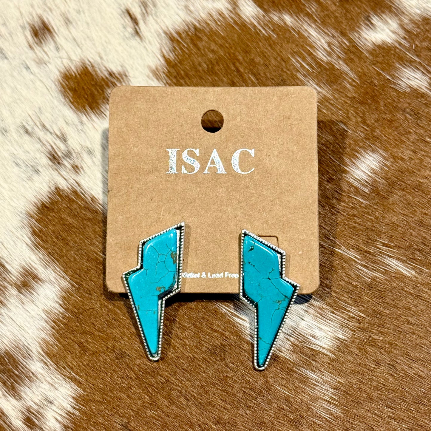 Bolt Turquoise Stud Earrings