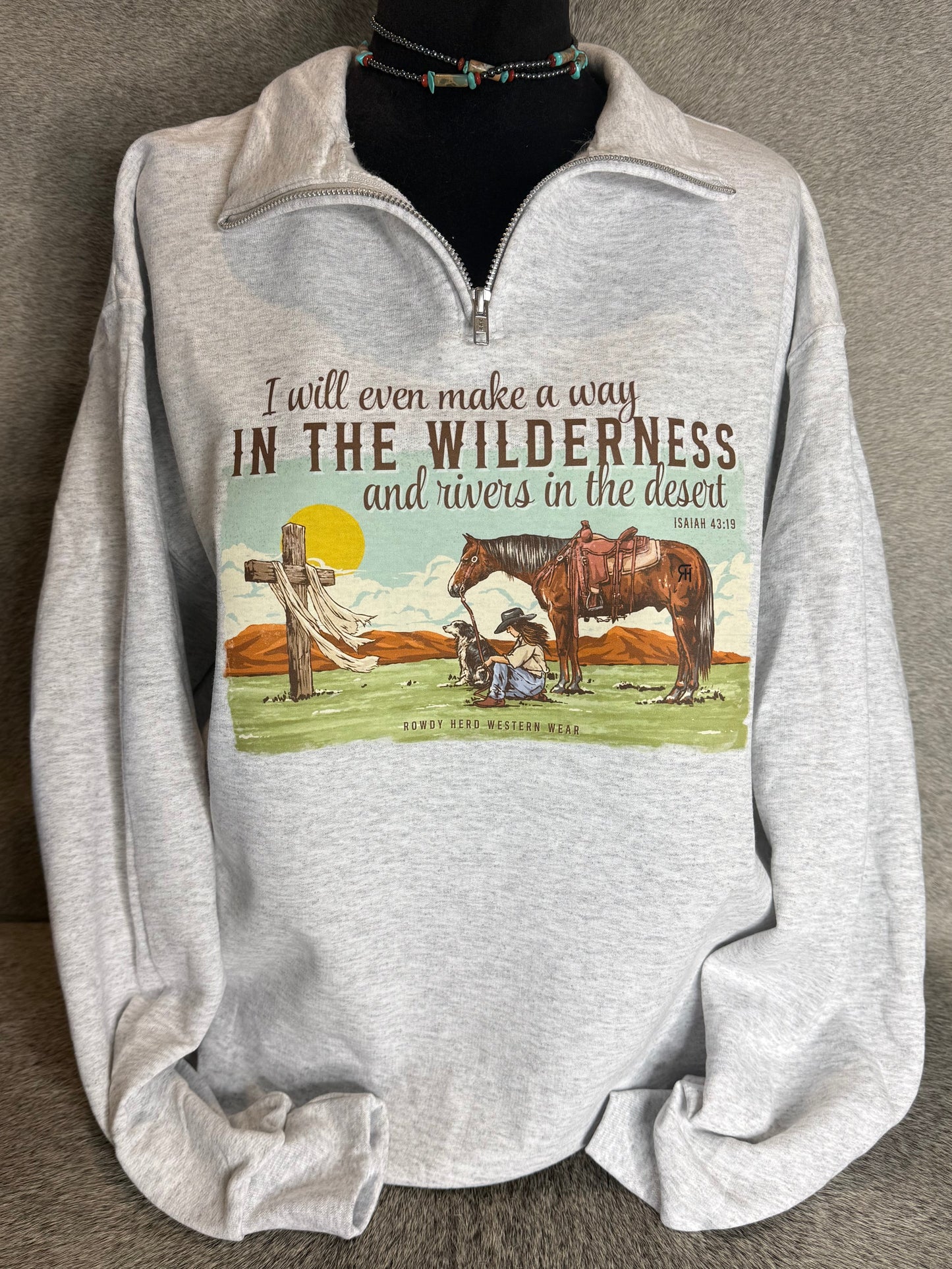 Isaiah 43:19 Praying Cowgirl | Comfort Colors Tee, Gildan Sweatshirt or Hoodie