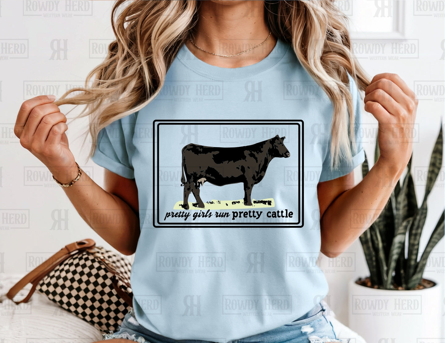 Pretty Girls Run Pretty Cattle | Comfort Colors Tee, Gildan Sweatshirt or Hoodie