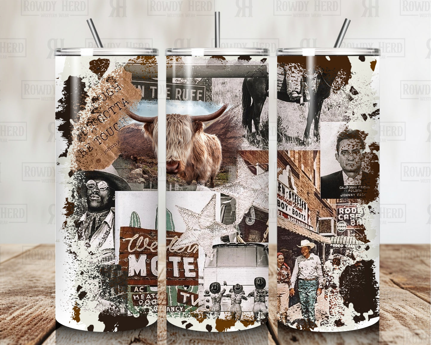 Western Collage Tumbler