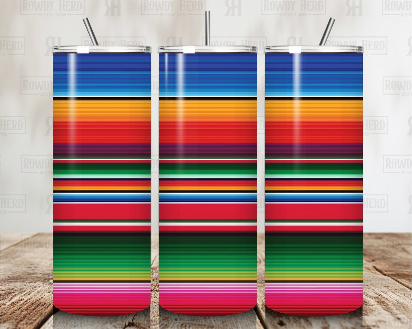 Rainbow Serape Tumbler