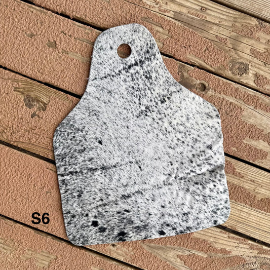Small Cowhide Cowtag S6