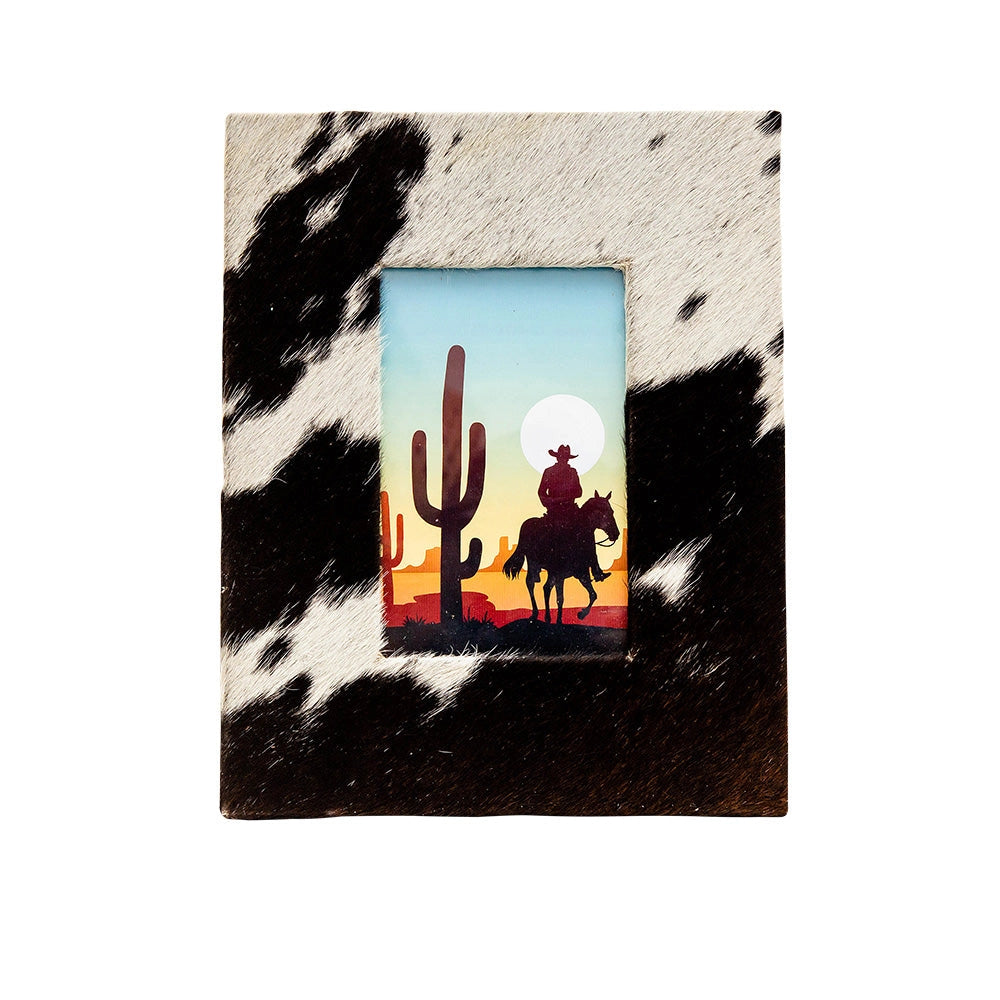 Cowhide 4x6 Picture Frame