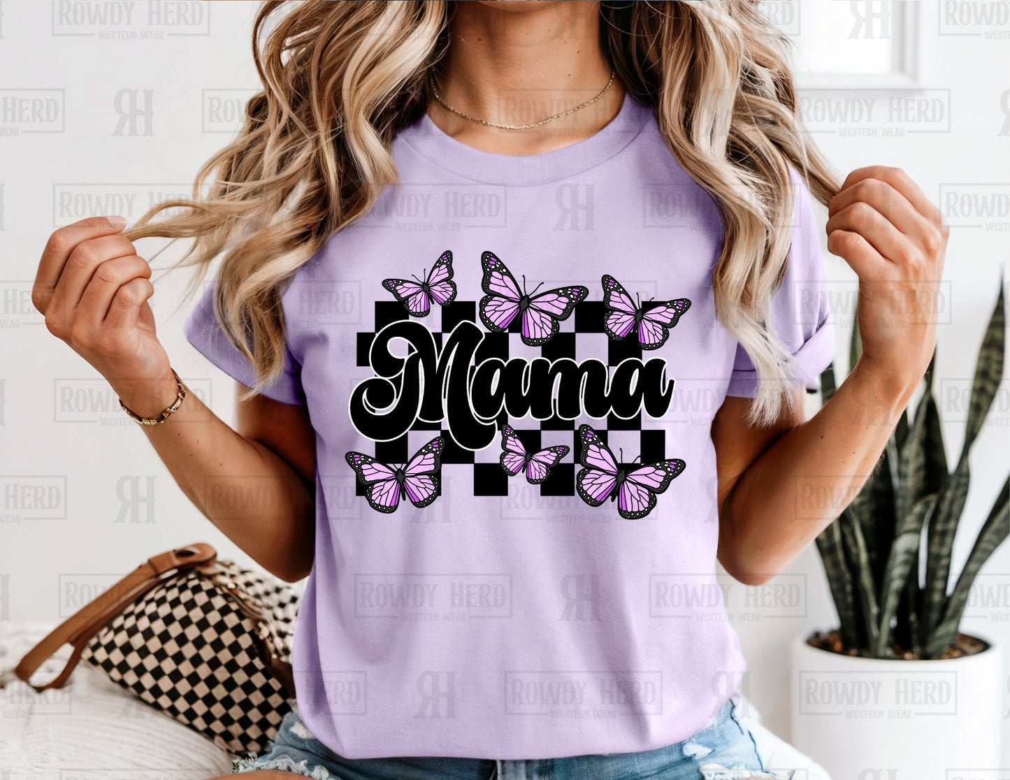 Lavender Monarch Mama | Comfort Colors Tee, Gildan Sweatshirt or Hoodie