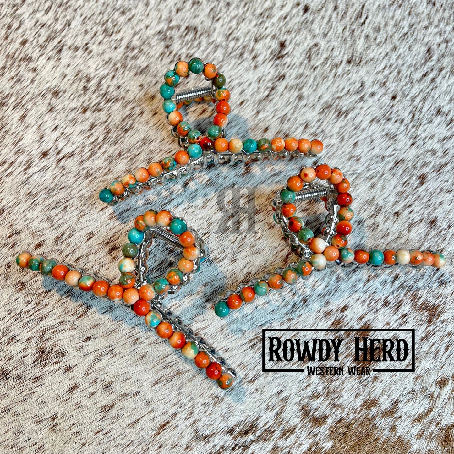 New Mexico Beaded Hair Clip