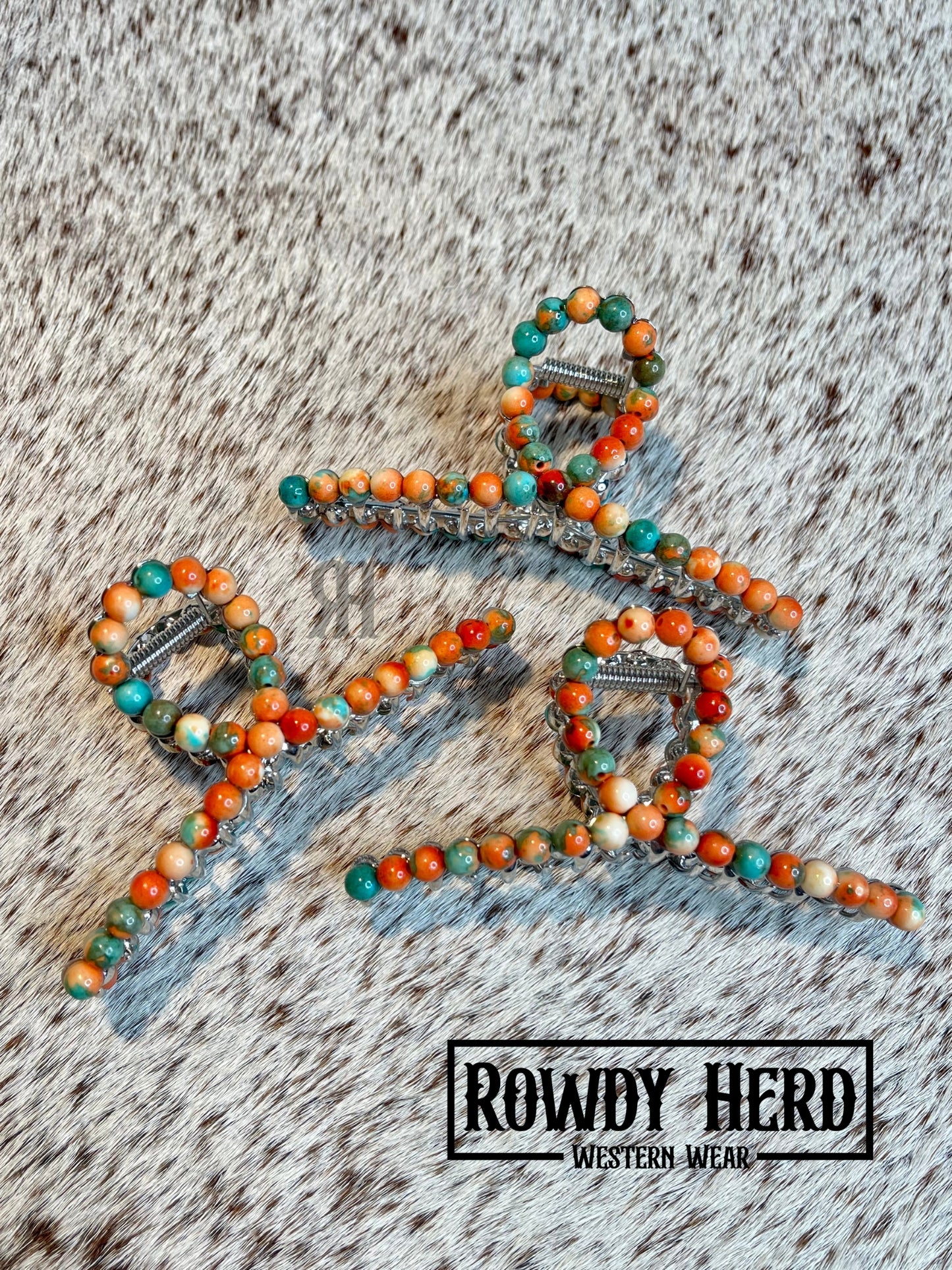 New Mexico Beaded Hair Clip