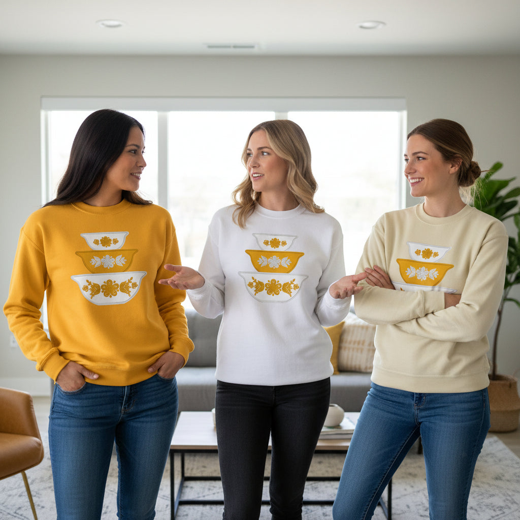 Butterfly Gold Embroidered Sweatshirt