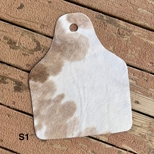 Small Cowhide Cowtag S1