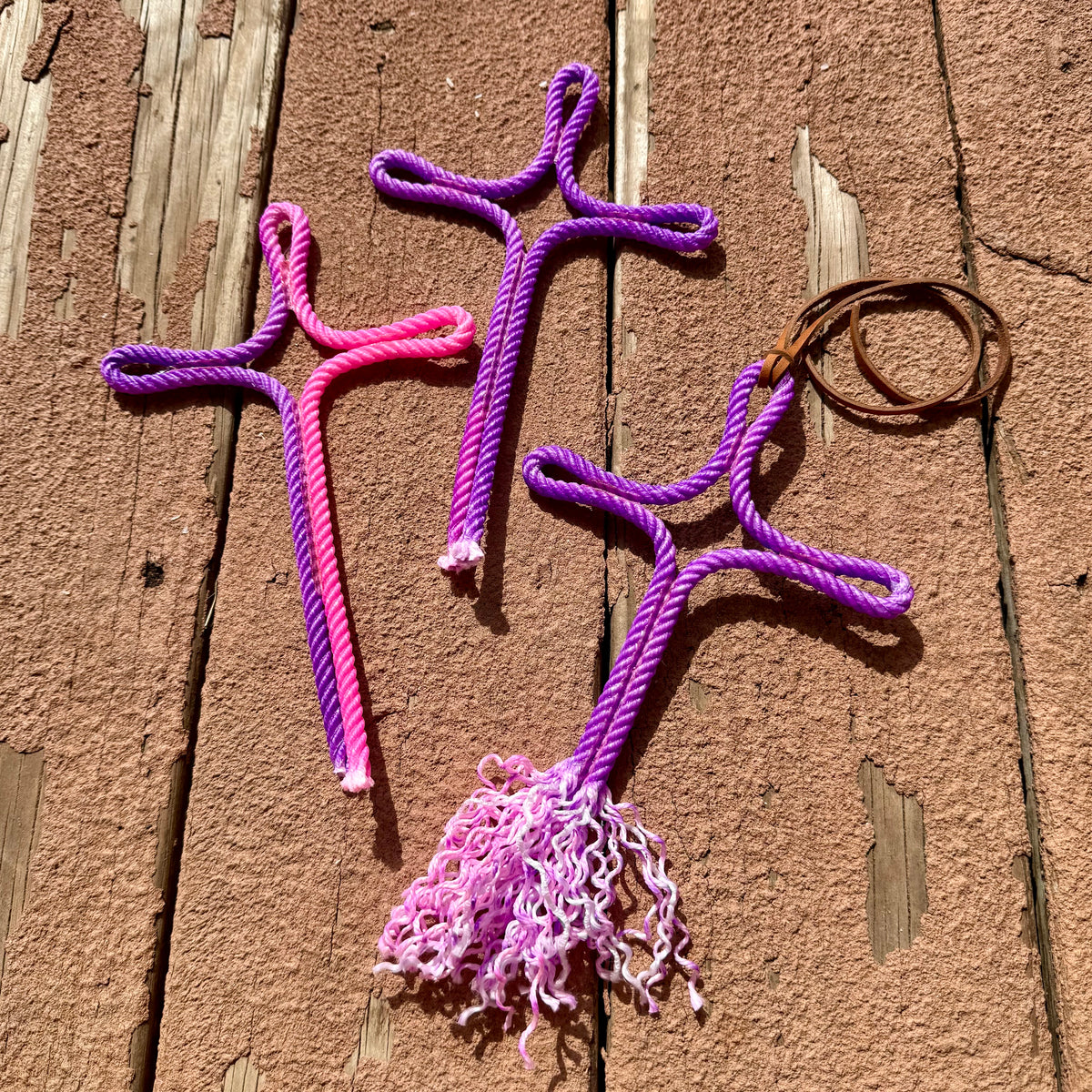 Brown Rope Cross Pattern Rainbow Rope Crosses LIMITED EDITION – Rowdy Herd Western
