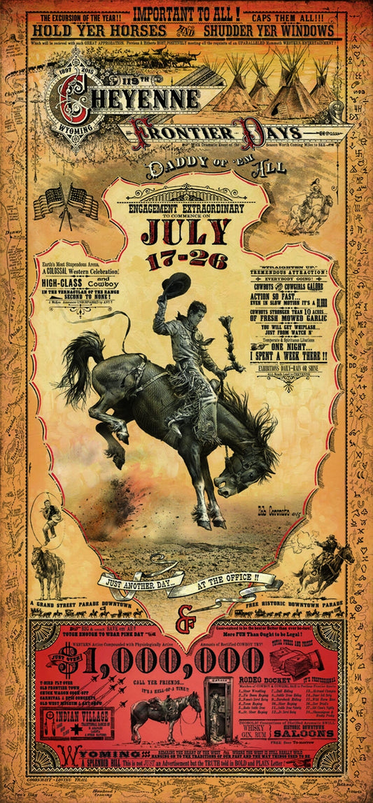 2015 Cheyenne Frontier Days Rodeo Poster