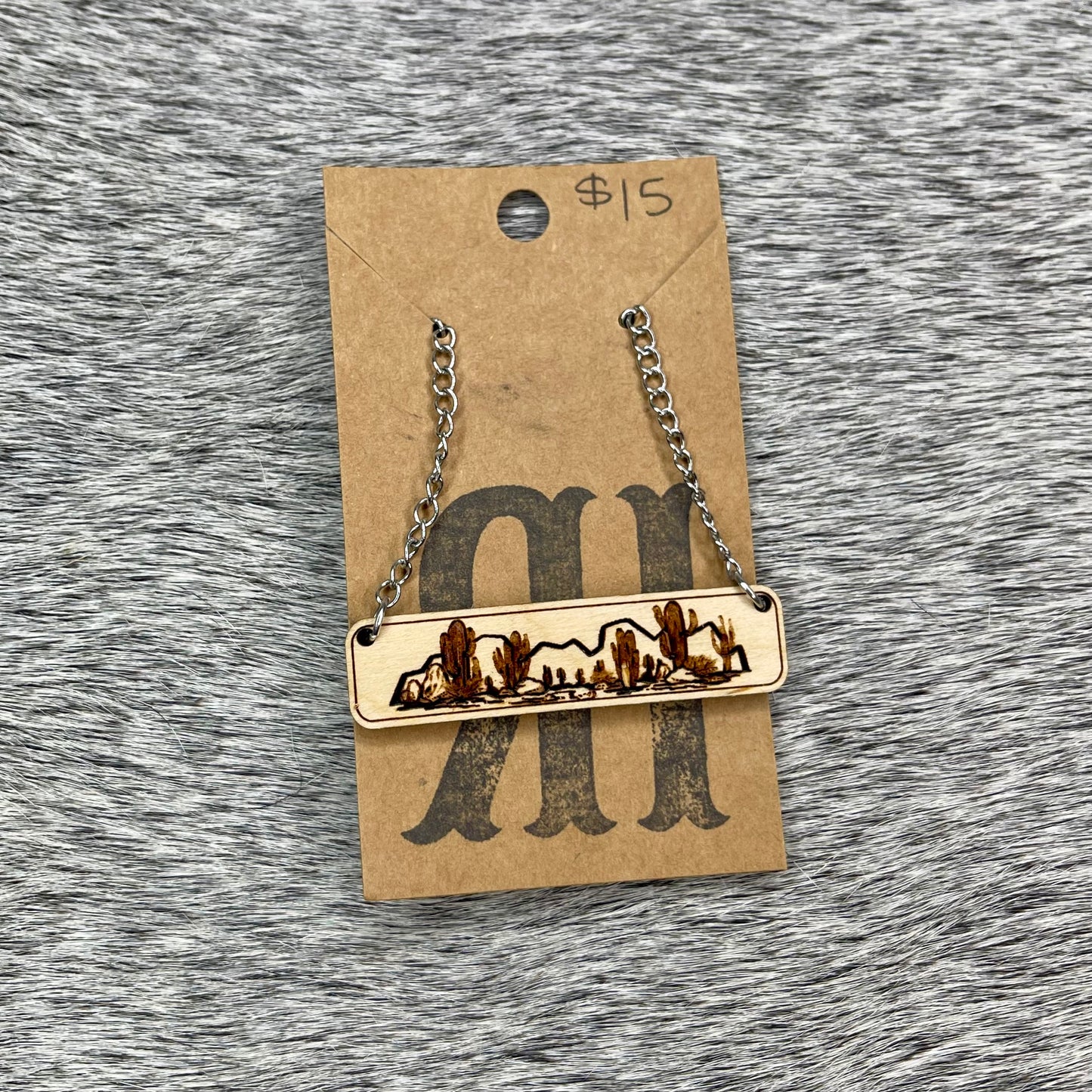 Lone Desert Bar Necklace