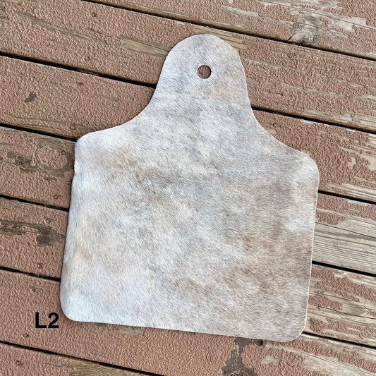 Large Cowhide Cowtag L2