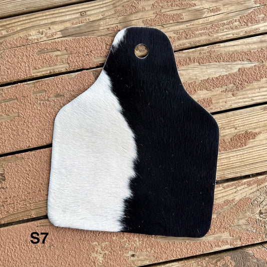 Small Cowhide Cowtag S7