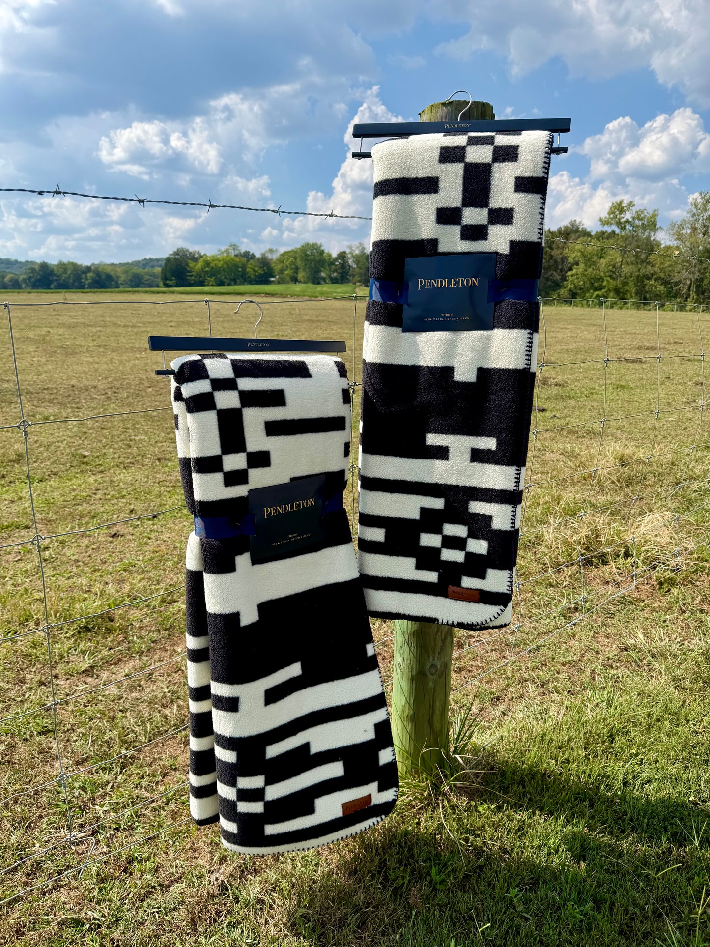 Black & White Pendleton Throw Blanket
