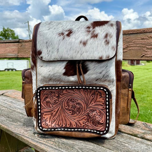 Large Tooled Pocket Backpack