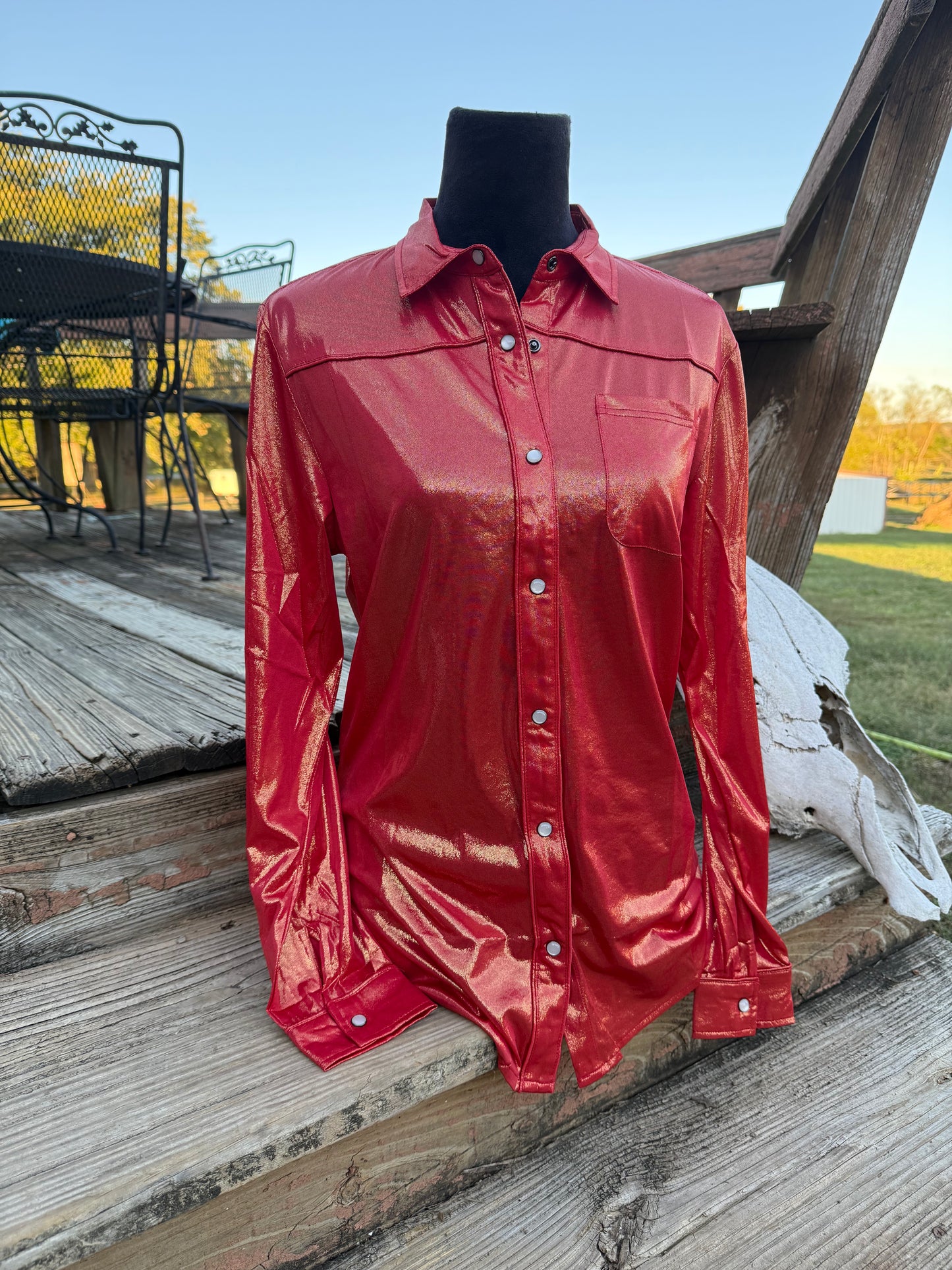 Cherry Bomb Show Button Down