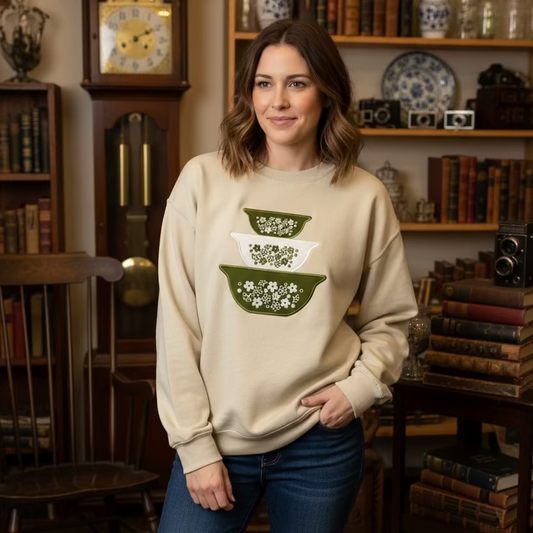 Spring Blossoms Embroidered Sweatshirt