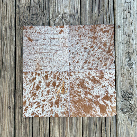 Brown Speckled Patchwork Pillow