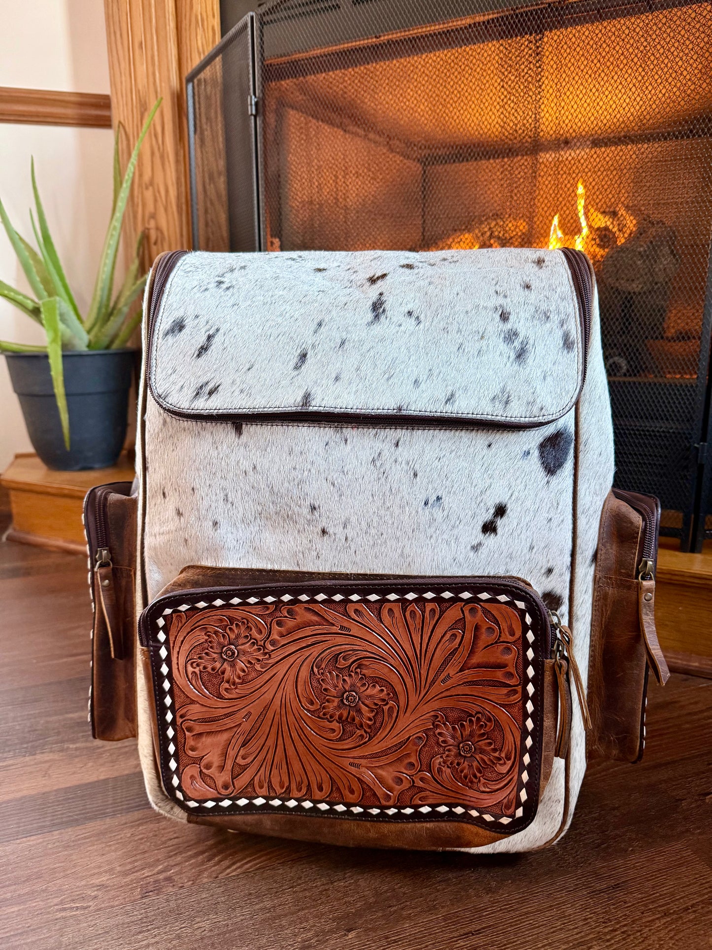 Large Cowhide Backpack