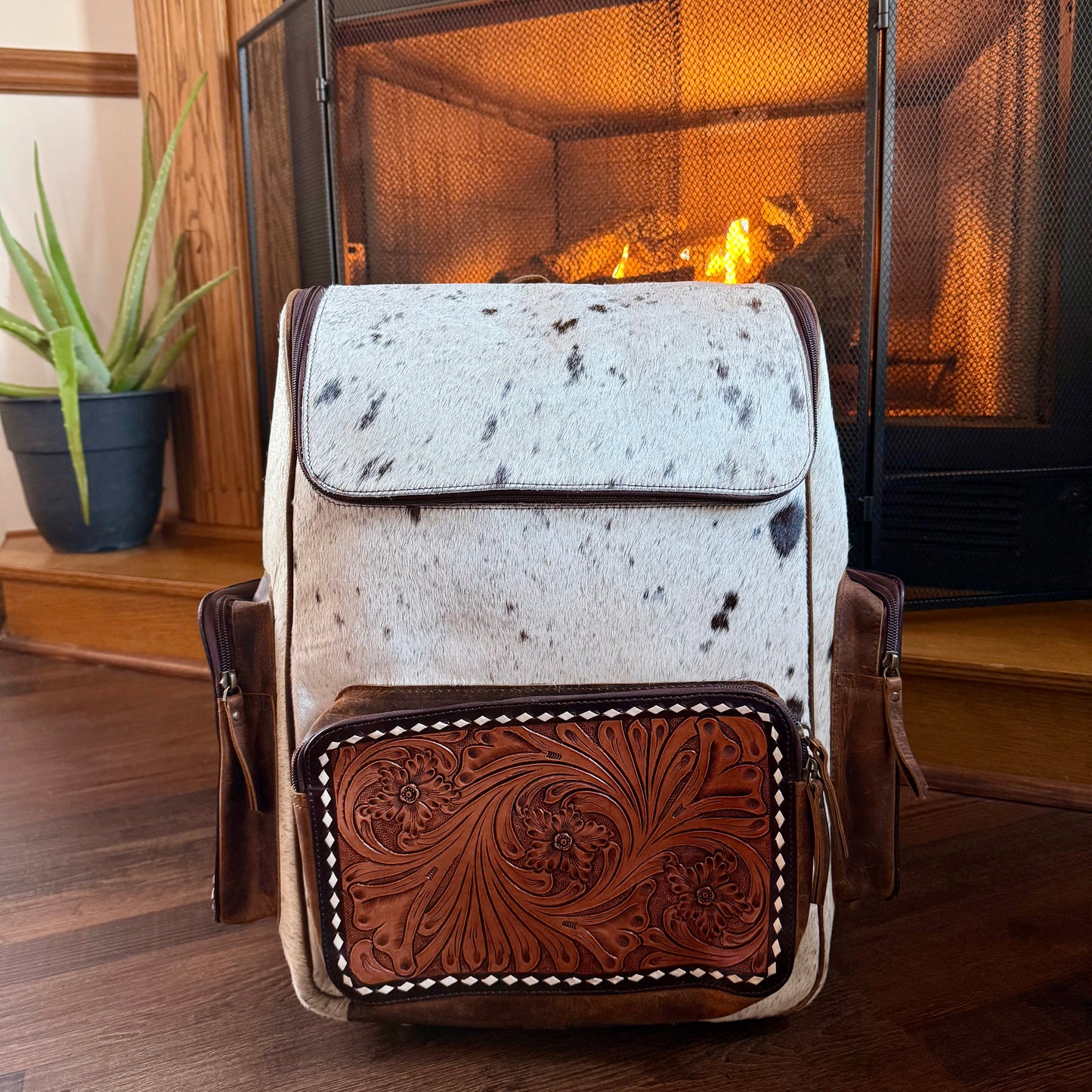 Large Cowhide Backpack