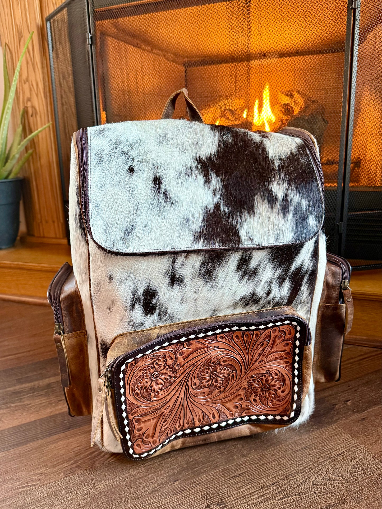 Large Cowhide Backpack