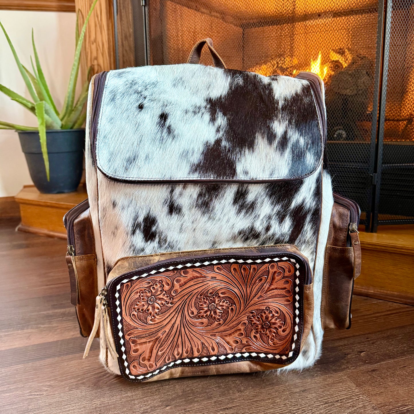 Large Cowhide Backpack