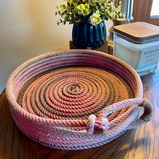 Red Center Piece Rope Bowl