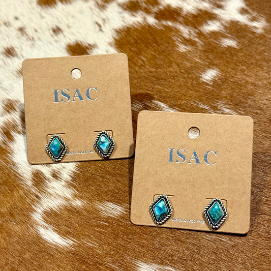 10mm Diamond Gemstone Stud Earrings