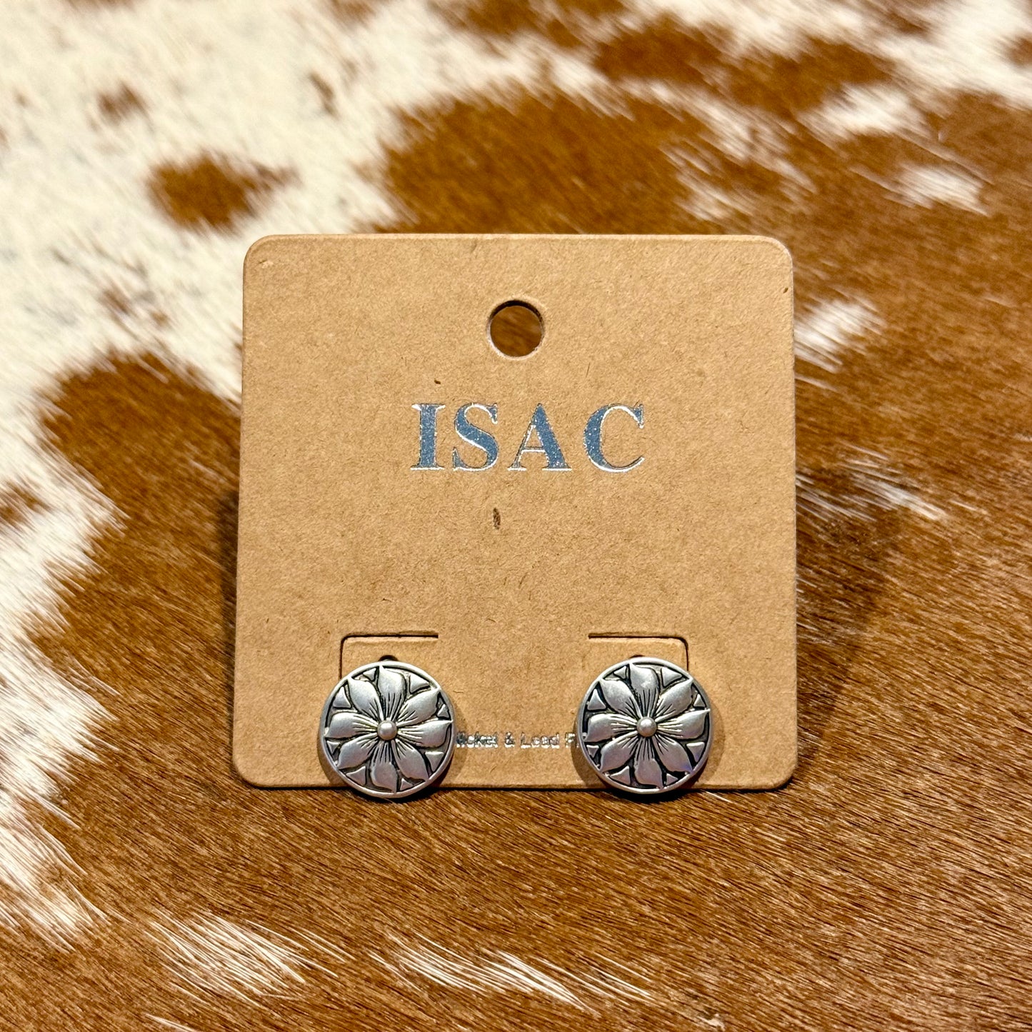Navajo 14mm Brass Stud Earrings